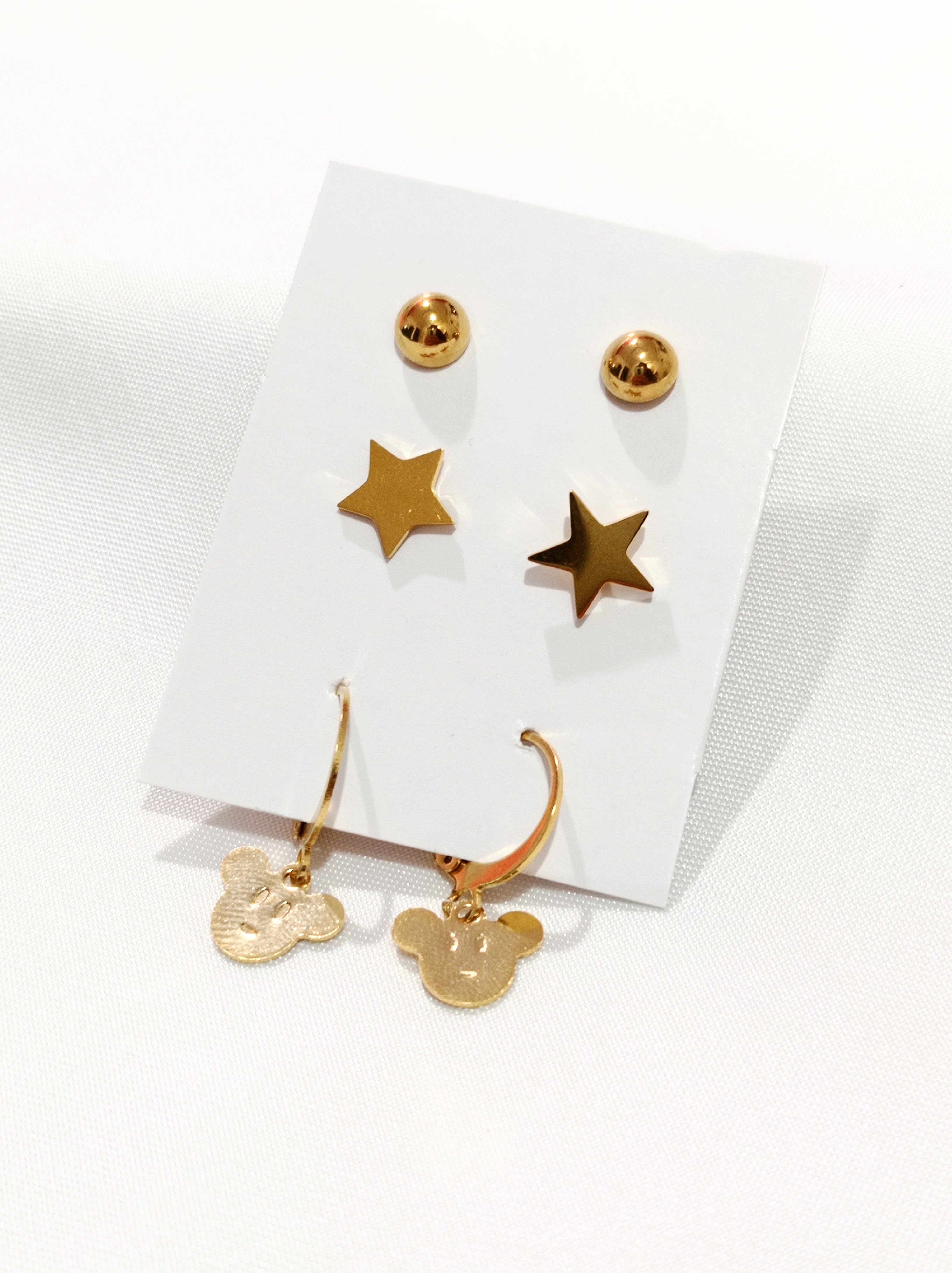 Pack Aretes Mickey
