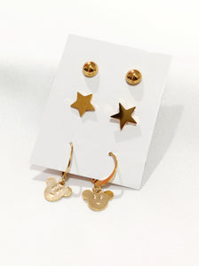 Pack Aretes Mickey